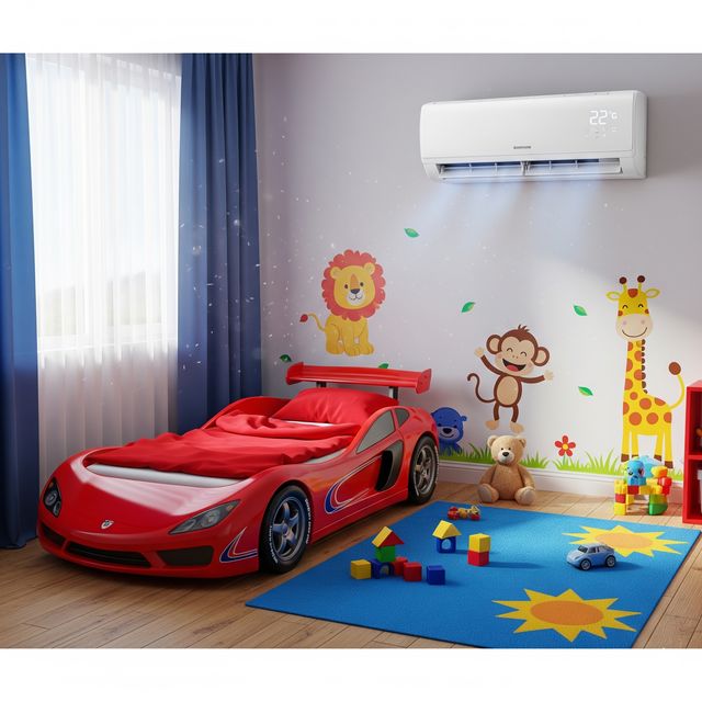 המיקום הנכון להתקין מזגן בחדר ילדים_640x640